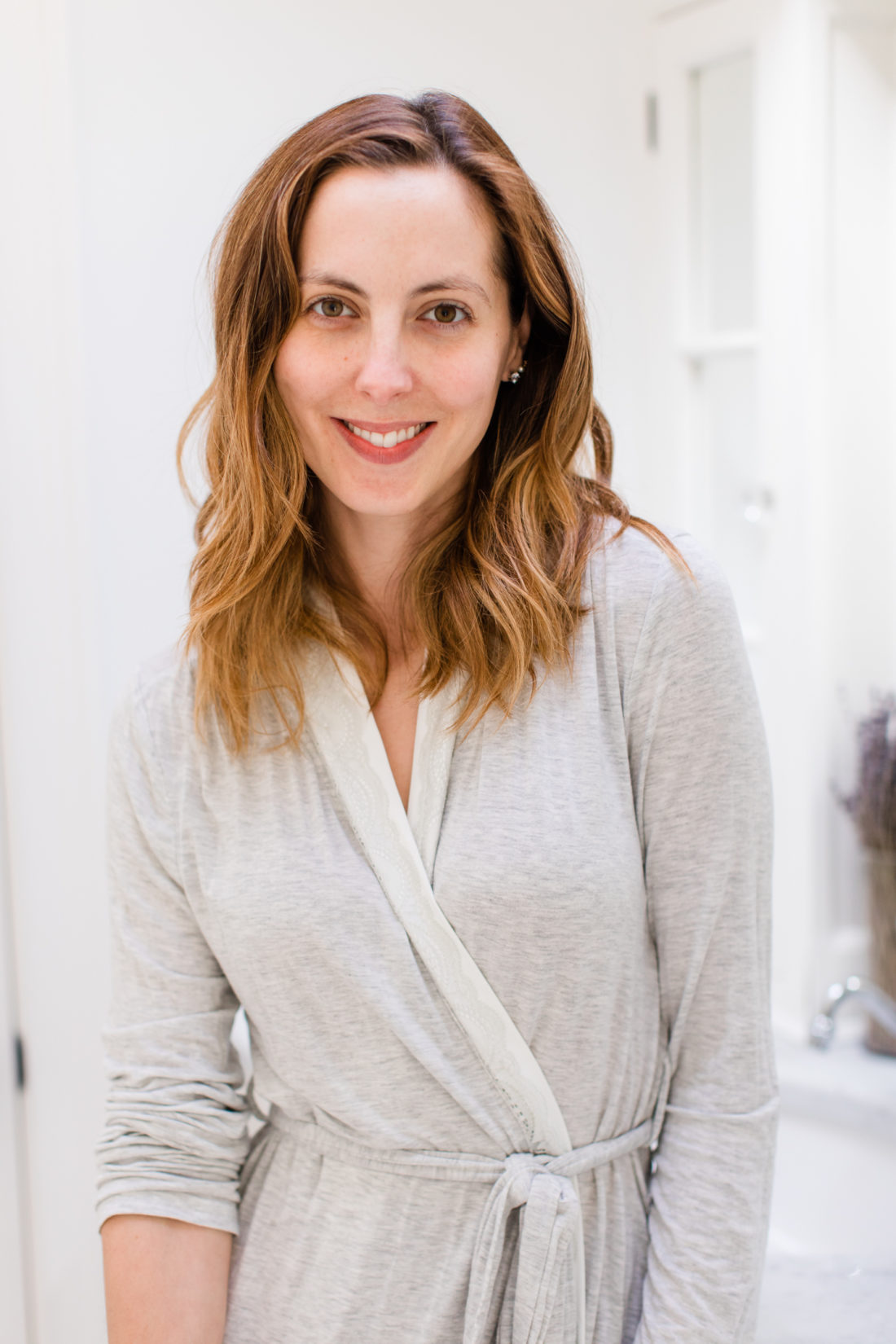 Eva Amurri Martino is pictured without any makeup as she shares the steps of her everyday skincare routine