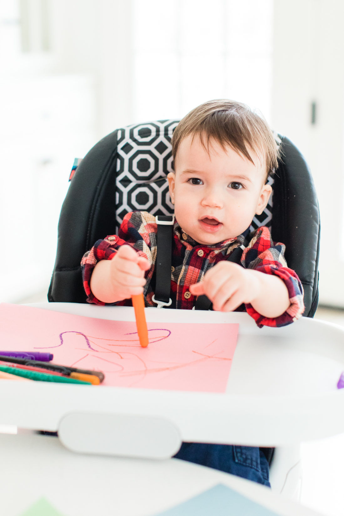 Major Martino crafts homemade Valentine's Day cards with his Mom and sister