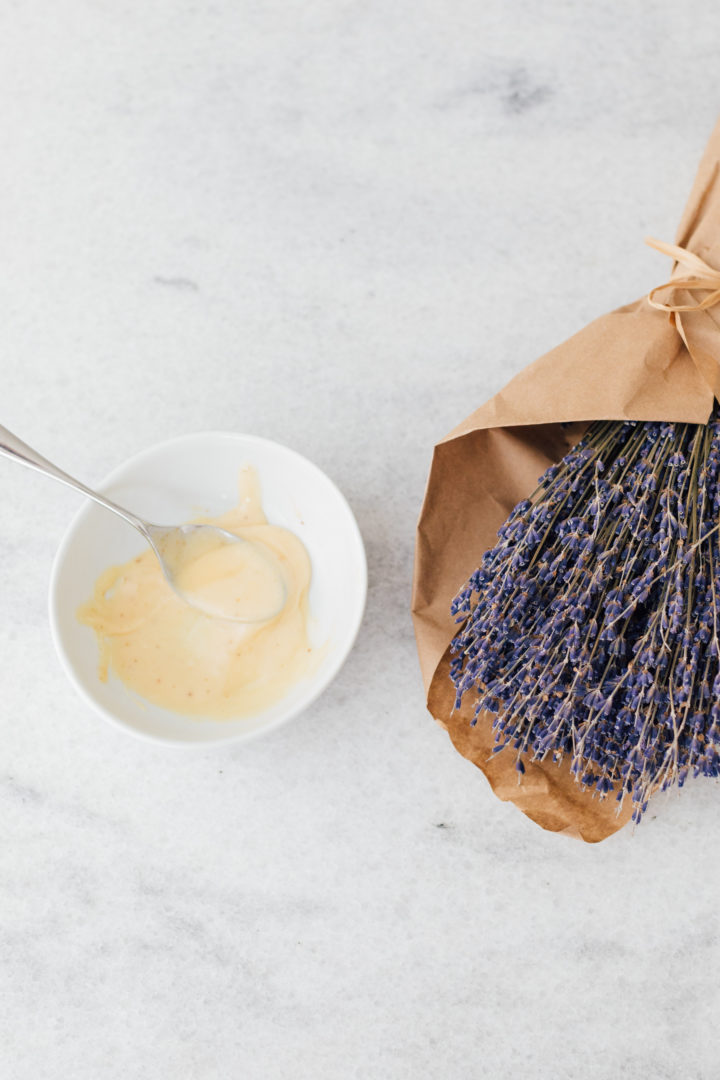 Blogger Eva Amurri shares a DIY raw honey and lavender face mask that you can make at home