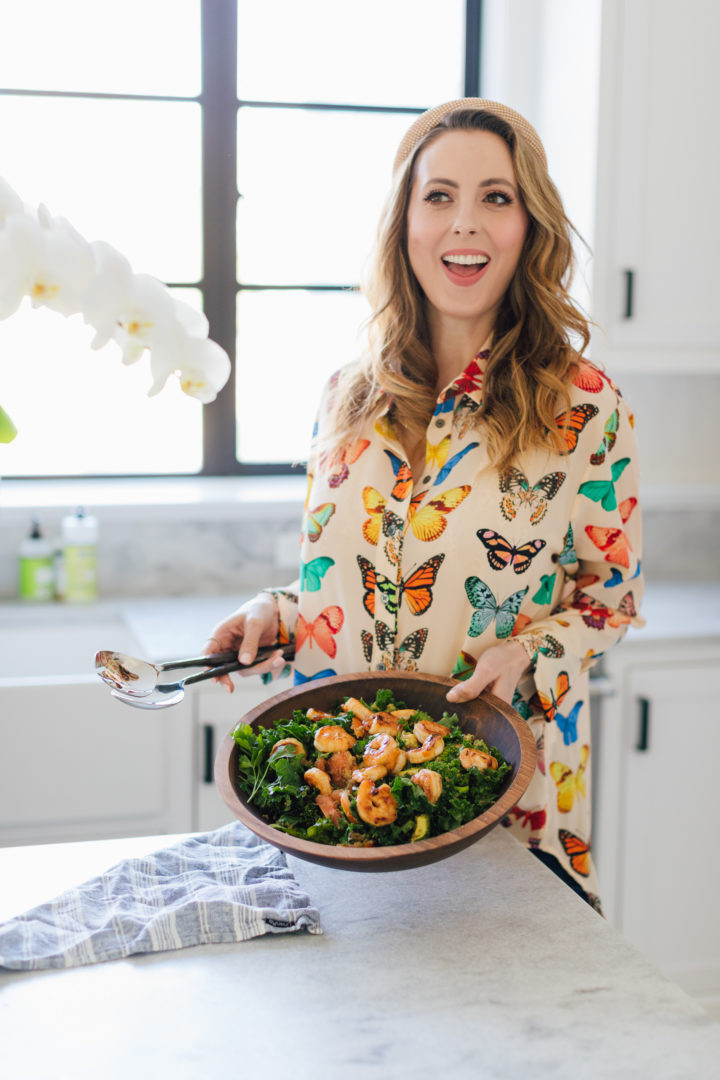 Blogger Eva Amurri shares her Apricot-Glazed Shrimp & Quinoa Salad Recipe