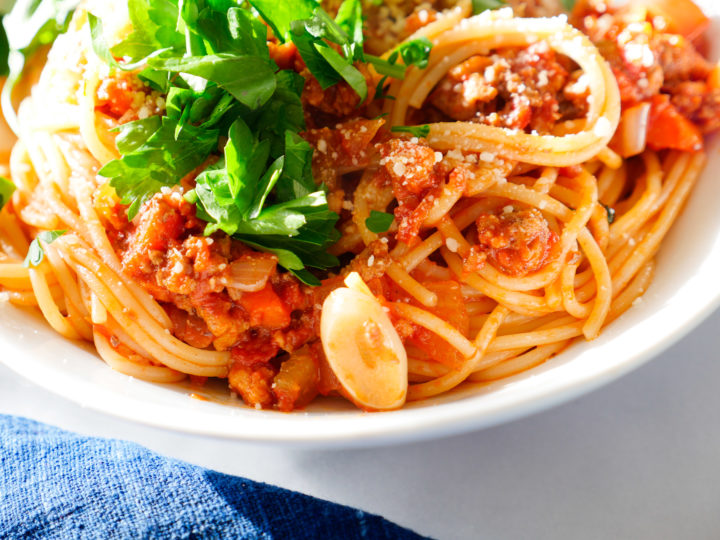 Eva Amurri shares a spaghetti bolognese recipe