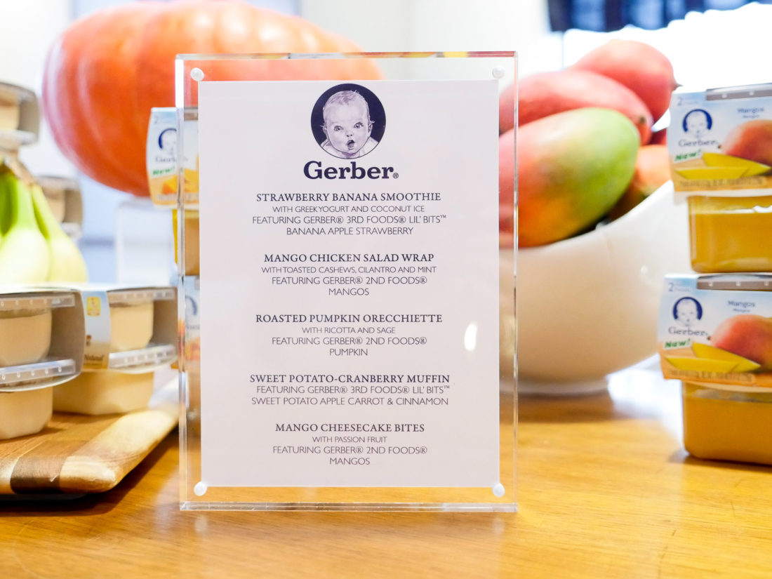 The Gerber "test kitchen" at the Gerber Babies event in nyc as photographed by Eva Amurri Martino on her lifestyle blog Happily Eva After