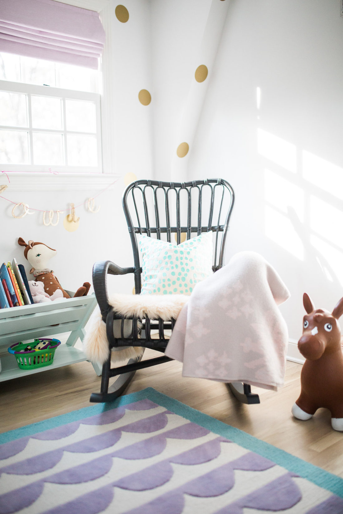 Marlowe Martino's bedroom, as designed by her mother Eva Amurri Martino of lifestyle and motherhood blog Happily Eva After