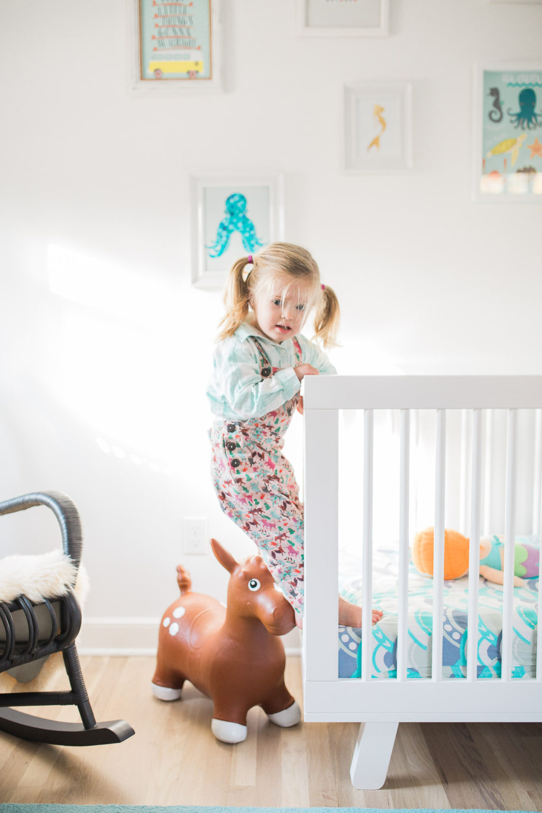 Marlowe Martino's bedroom, as designed by her mother Eva Amurri Martino of lifestyle and motherhood blog Happily Eva After