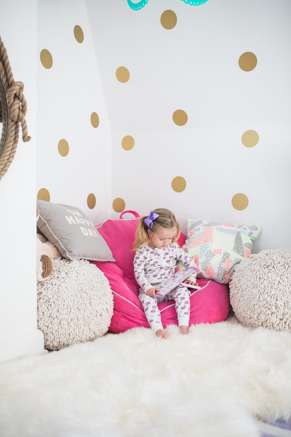 Marlowe Martino's bedroom, as designed by her mother Eva Amurri Martino of lifestyle and motherhood blog Happily Eva After