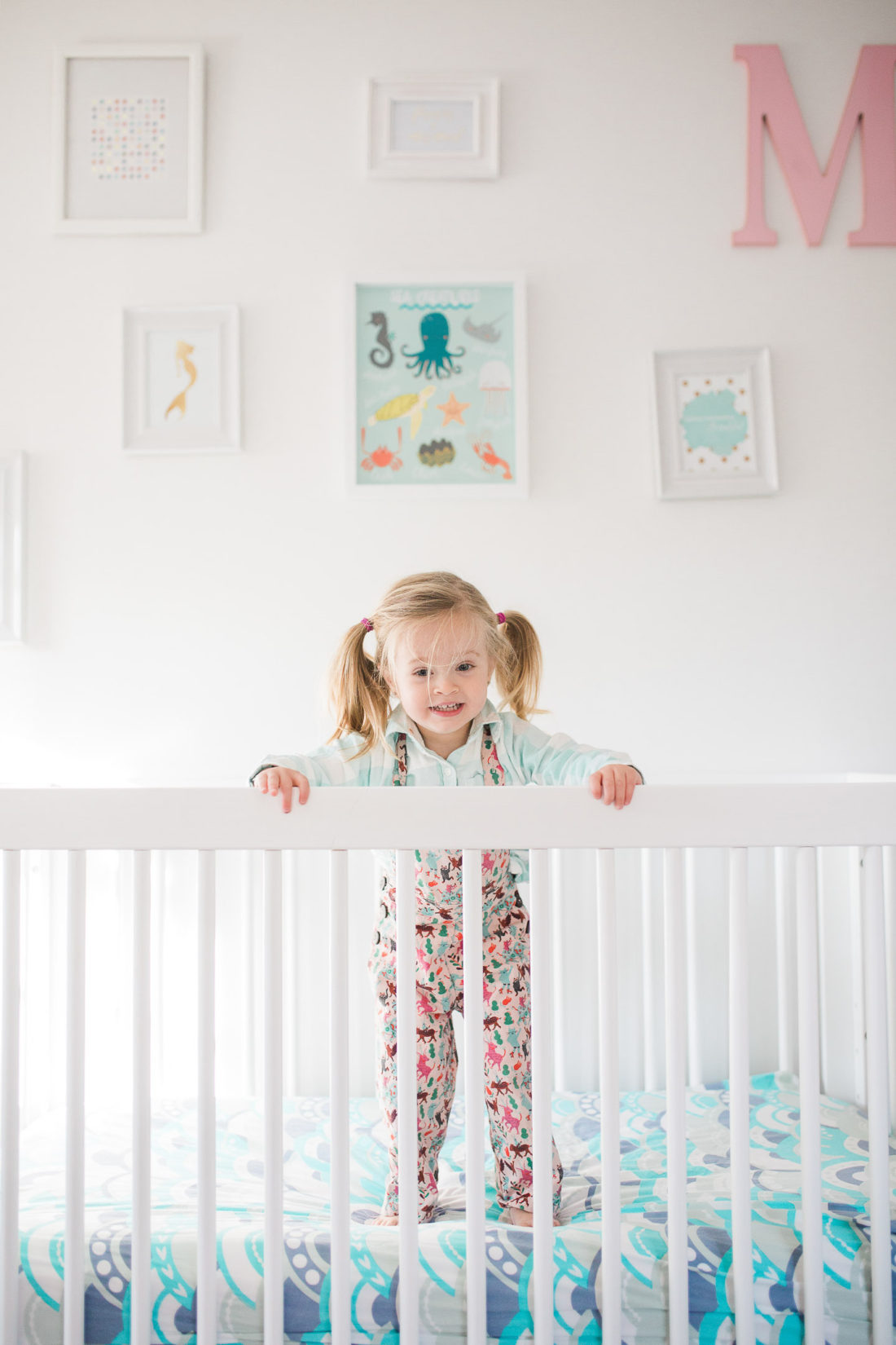 Marlowe Martino's bedroom, as designed by her mother Eva Amurri Martino of lifestyle and motherhood blog Happily Eva After