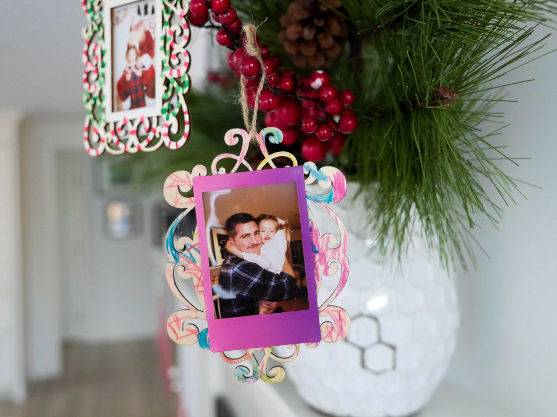 Eva Amurri Martino crafts DIY Holiday Photo ornaments