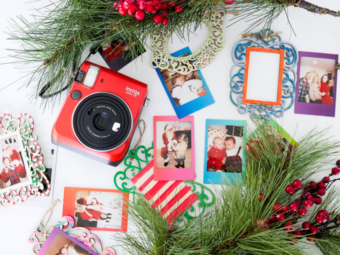 Eva Amurri Martino creates Holiday Photo Ornaments using the FUJIFILM Instax Mini 70 instant camera