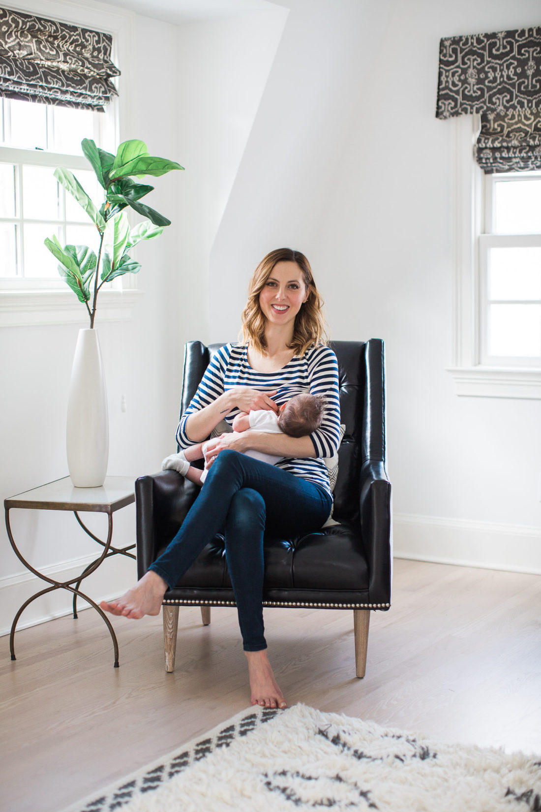 Eva Amurri Martino breastfeeding her son Major at her Connecticut home