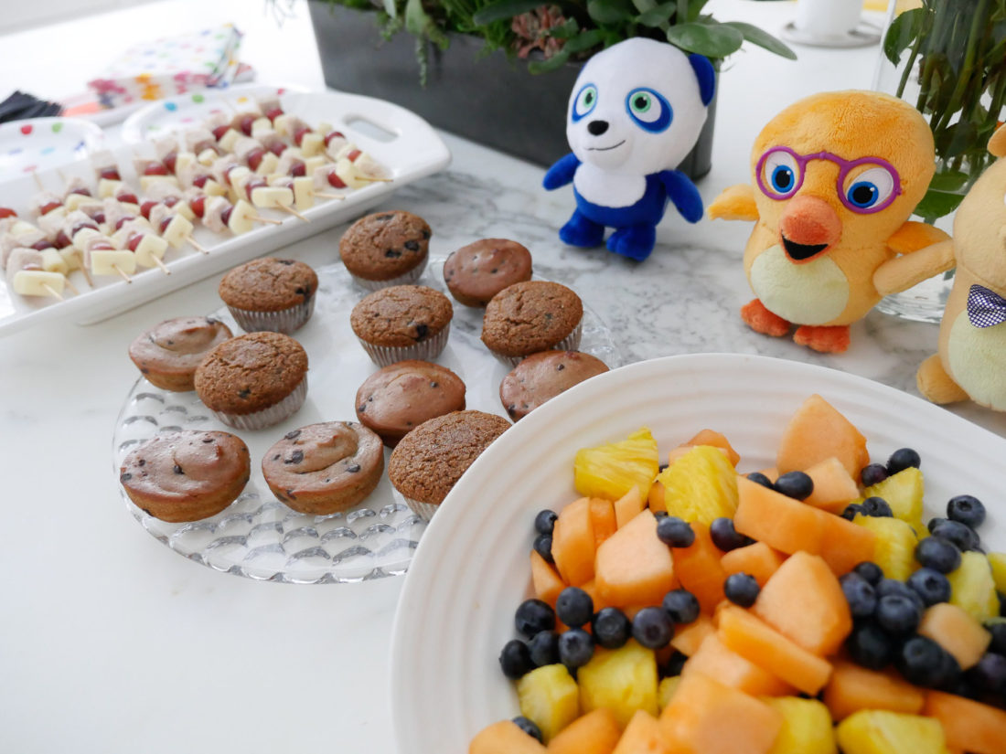 Food selections at Eva Amurri Martino's kids party for the season premiere of Ruff-Ruff, Tweet and Dave
