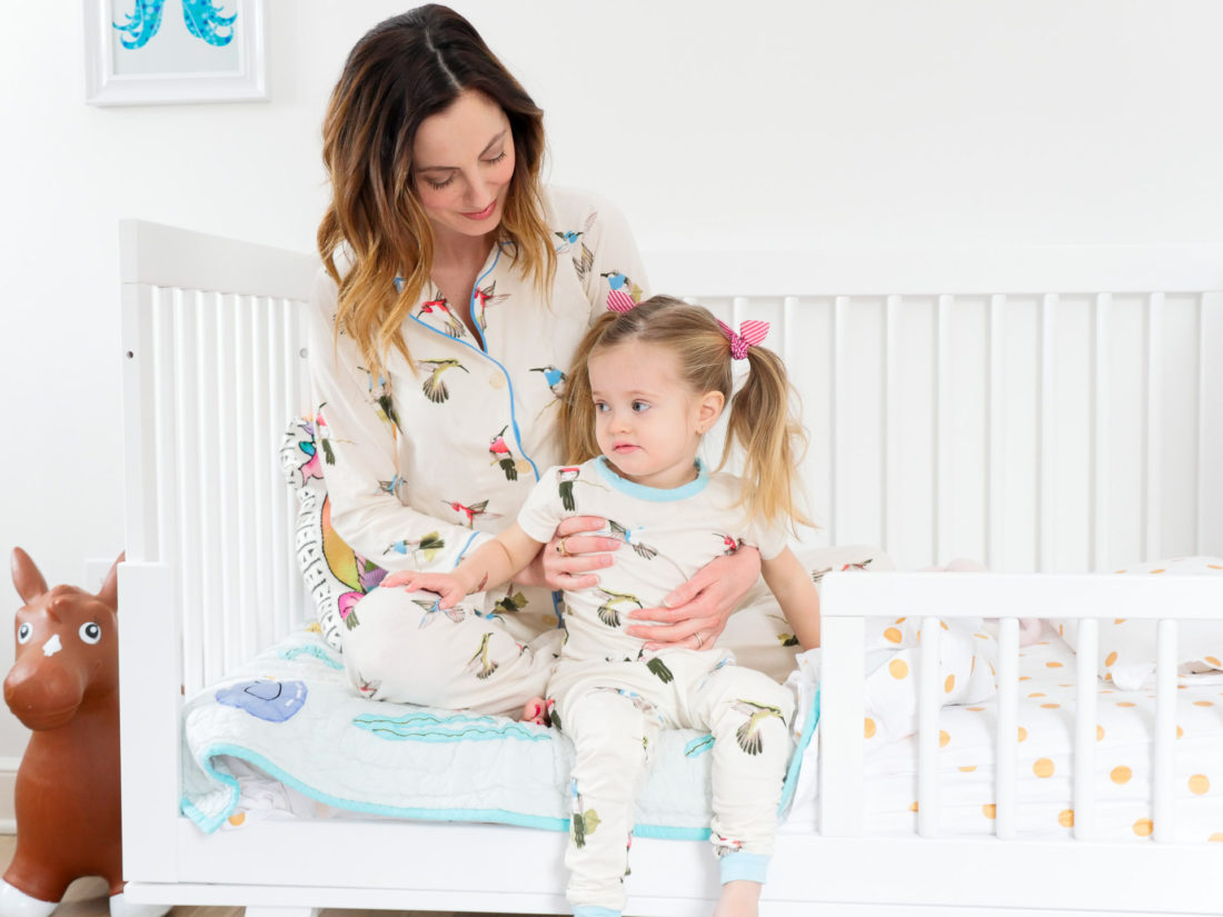 Eva Amurri Martino comforts daughter Marlowe in bed when she is sick