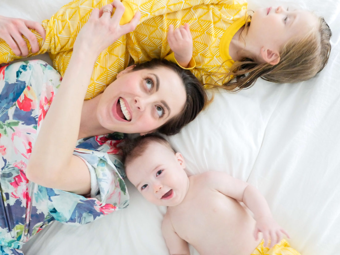Eva Amurri Martino laughs and snuggles with her two children before bed