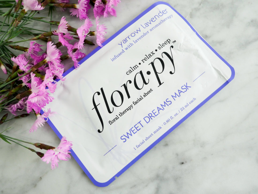 Eva Amurri Martino shows off a Florapy beauty sheet mask