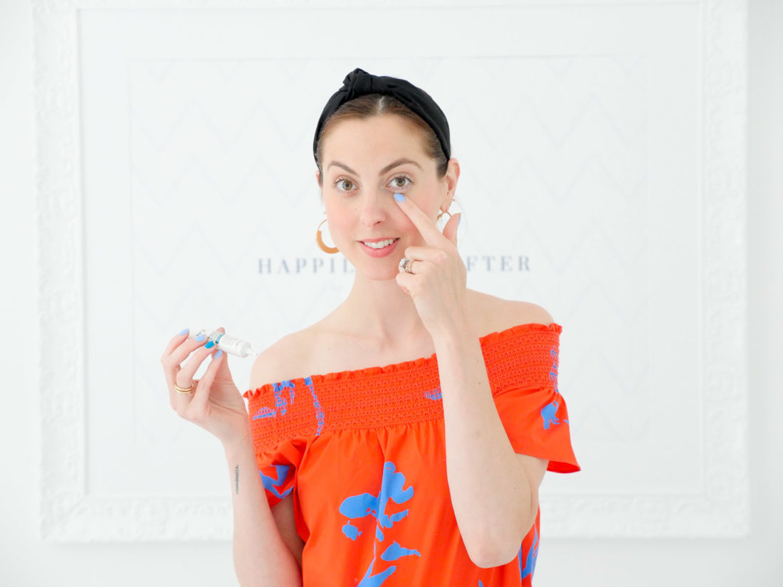 Eva Amurri Martino shows off No. 7 eye cream as part of her monthly obessions roundup