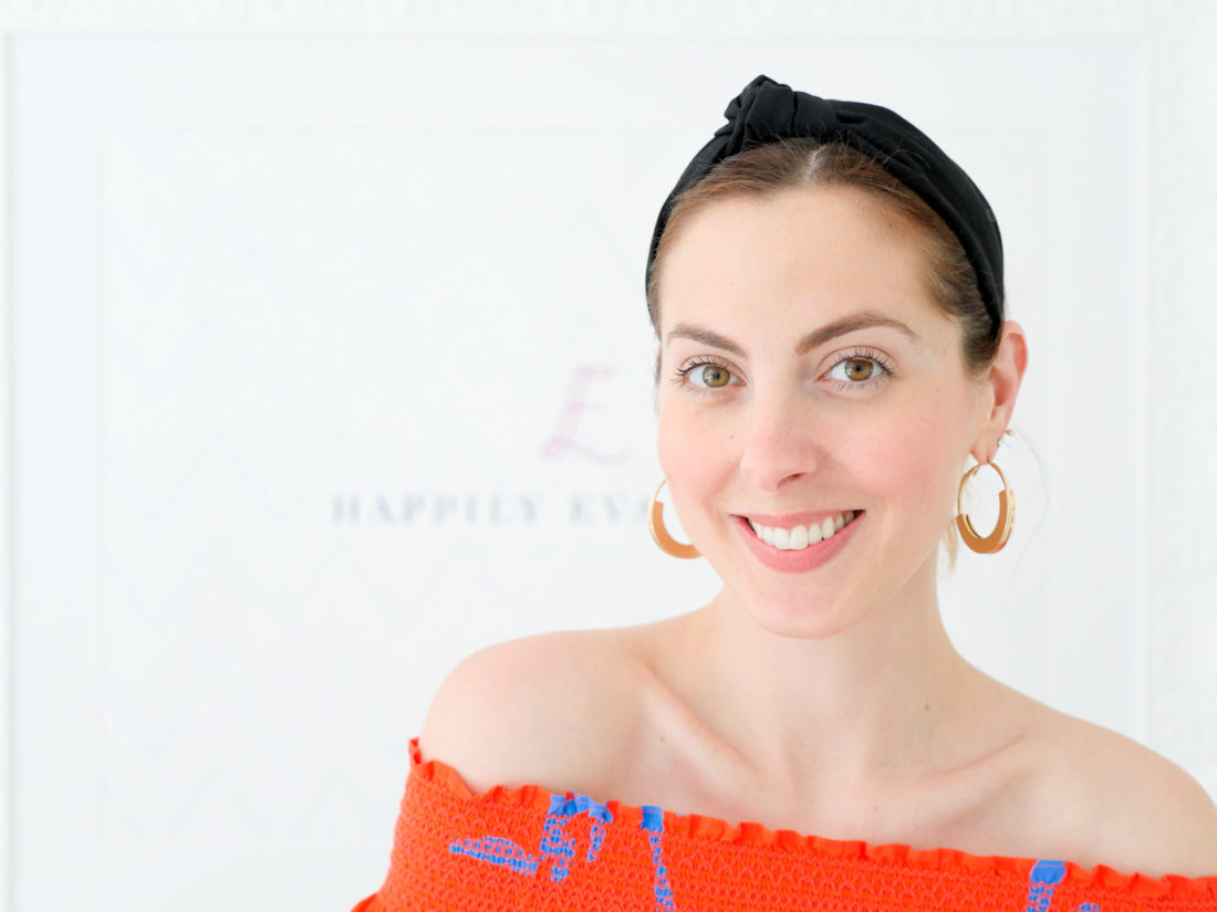 Eva Amurri Martino shows off Benefit High Brow eyebrow highlighter as part of her monthly obsessions roundup