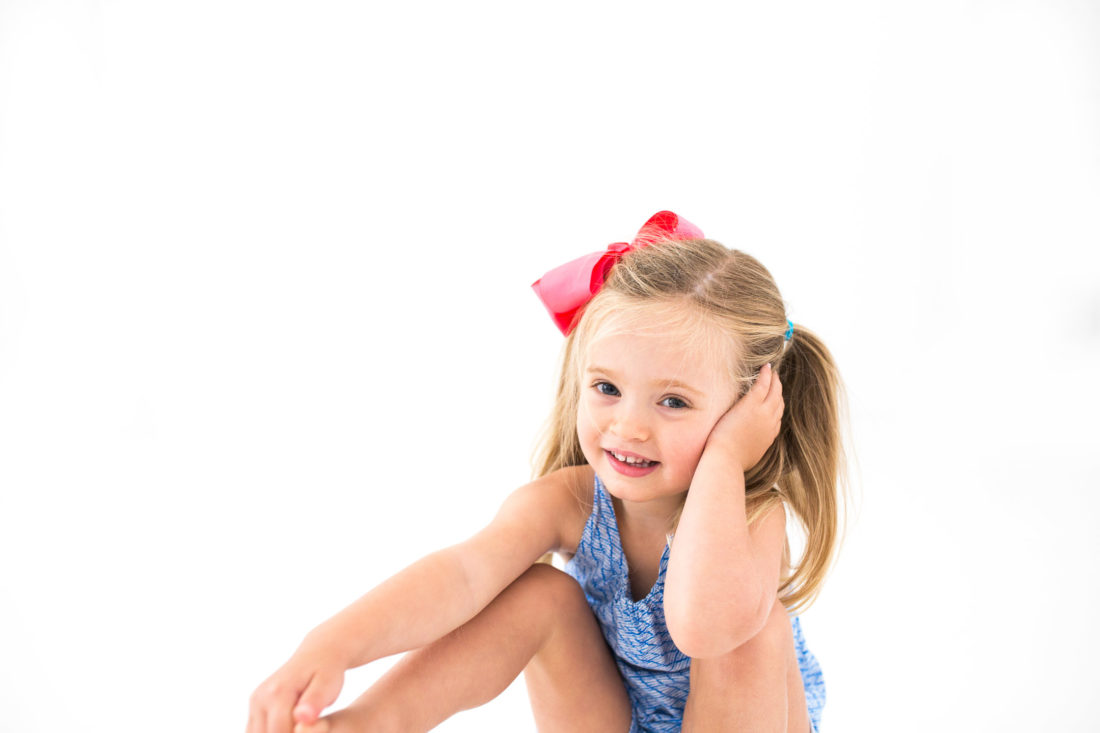 Marlowe Mae Martino poses for her third birthday portraits