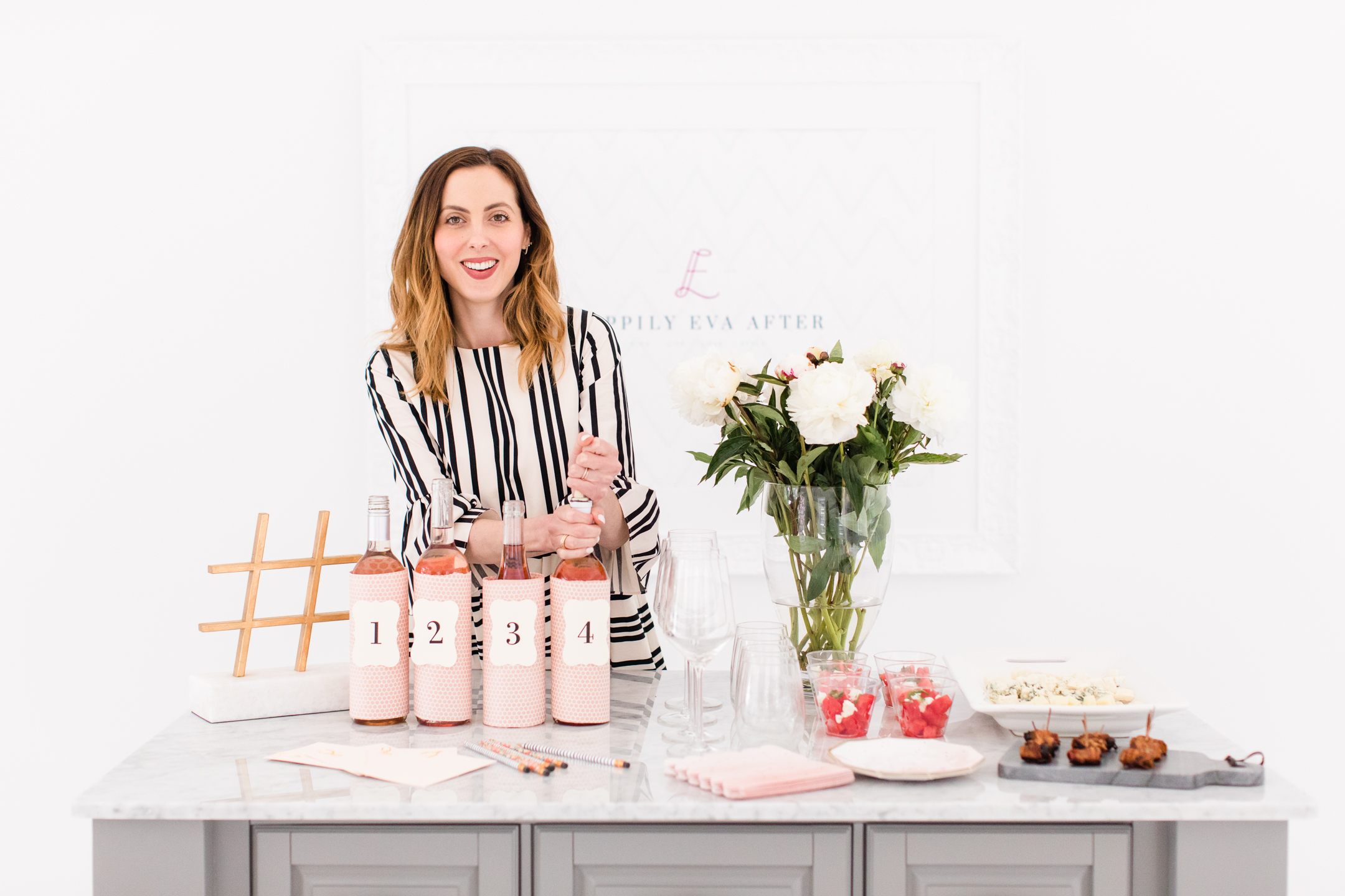 Eva Amurri hosts a Rosé Tasting Party at her Connecticut home