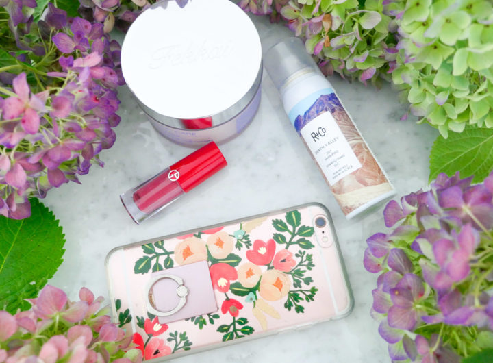 Eva Amurri Martino shares a roundup of her favorite products for the month of October, including a phone ring, liquid lipstick, dry shampoo, and hair mask