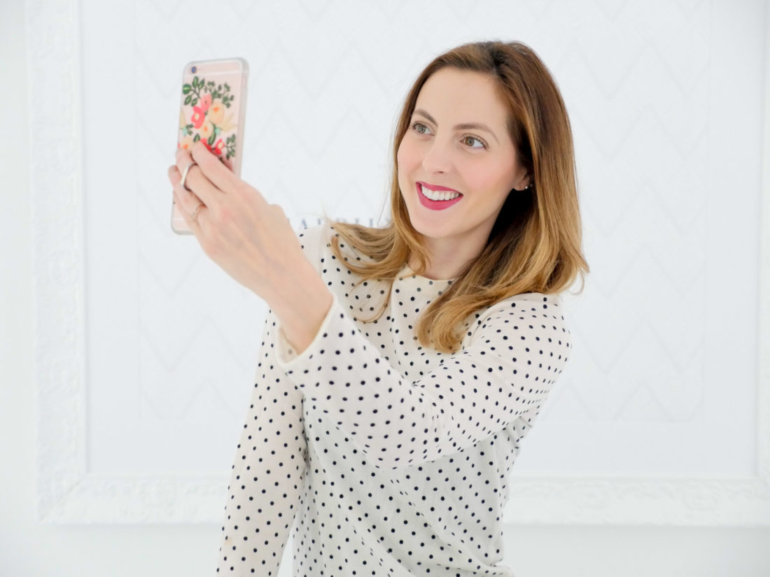 Eva Amurri Martino shows off a cell phone ring stand as part of her monthly product obsessions roundup