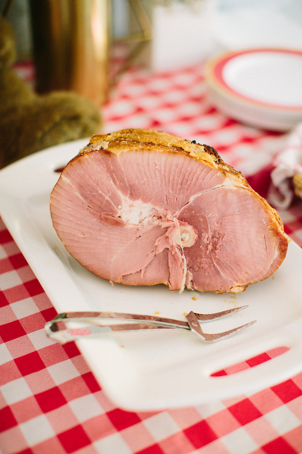 a honeybaked ham at Eva Amurri Martino's son's first birthday party