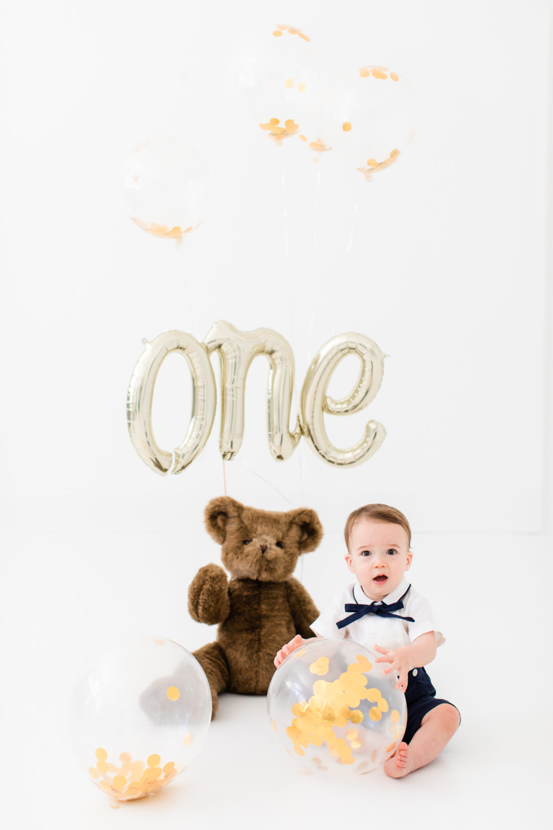 Major Martino is dressed up in an old fashioned suit to celebrate his first birthday