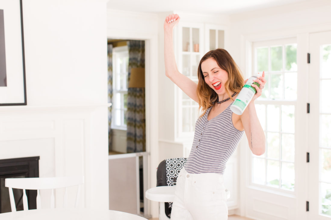 Eva Amurri Martino celebrates her clean, disinfected kitchen