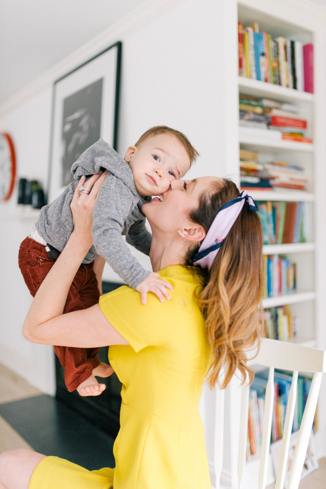 Eva Amurri Martino kisses son Major on his cheek