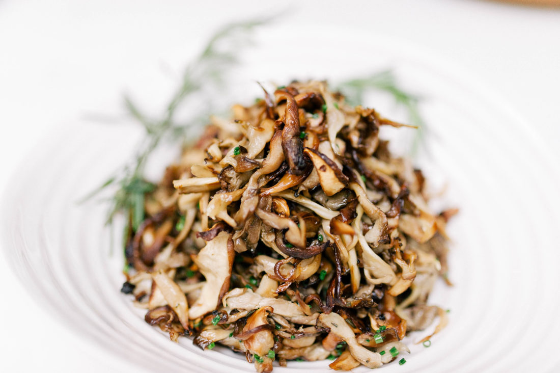 Stages of the Friendsgiving meal cooked by chef Luke Venner at Eva Amurri Martino's home in Connecticut