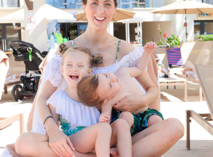 Eva Amurri Martino laughs with her son and daughter on vacation in Mexico