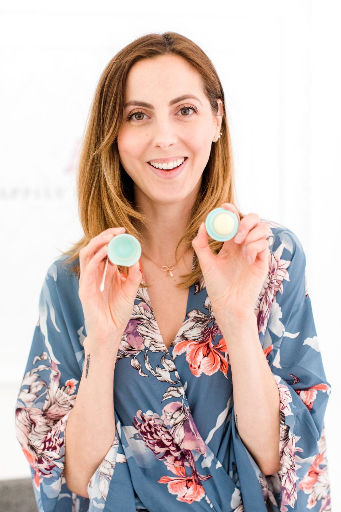 Eva Amurri Martino applies lip balm to her lips