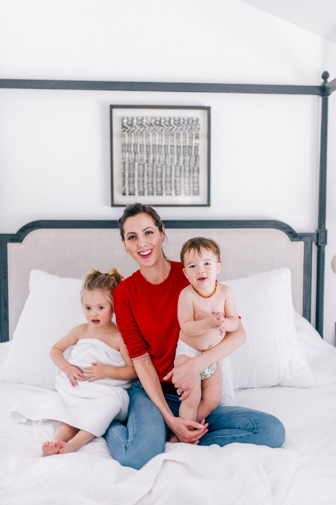 Eva Amurri Martino puts both of her children to be using her solo bedtime routine when her husband is out of town