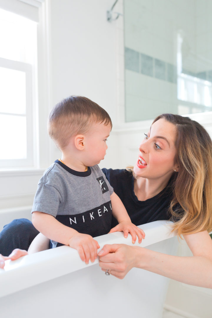 Eva Amurri Martino laughs with her son Major