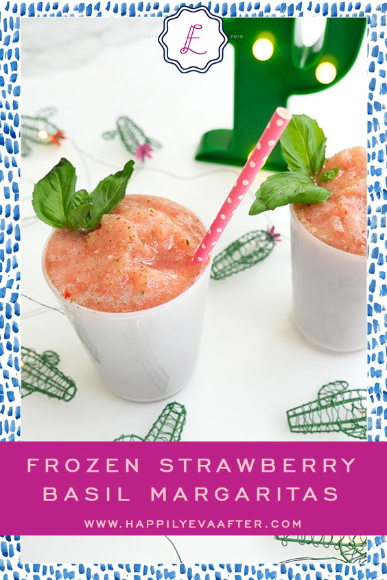 Eva Amurri shares her Frozen Strawberry Basil Margaritas