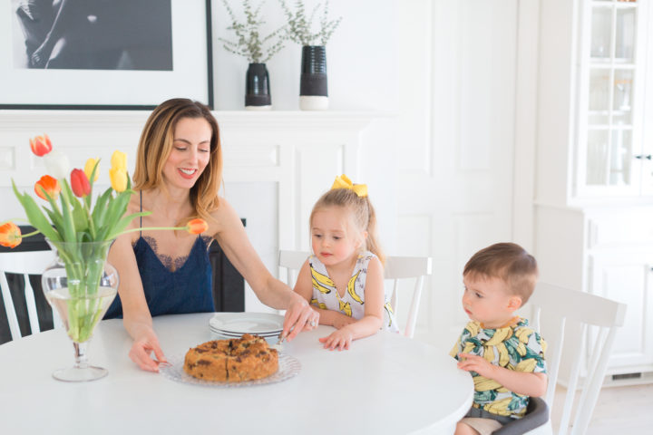 Eva Amurri Martino serves her kids dairy free banana bread