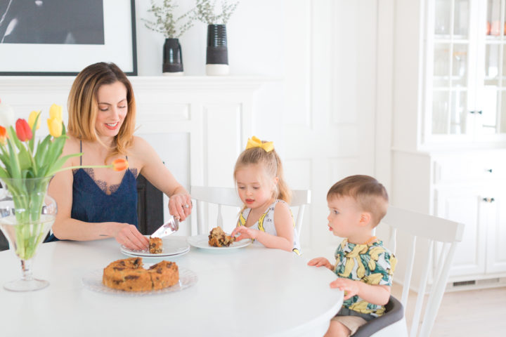 Eva Amurri Martino serves her kids dairy free banana bread