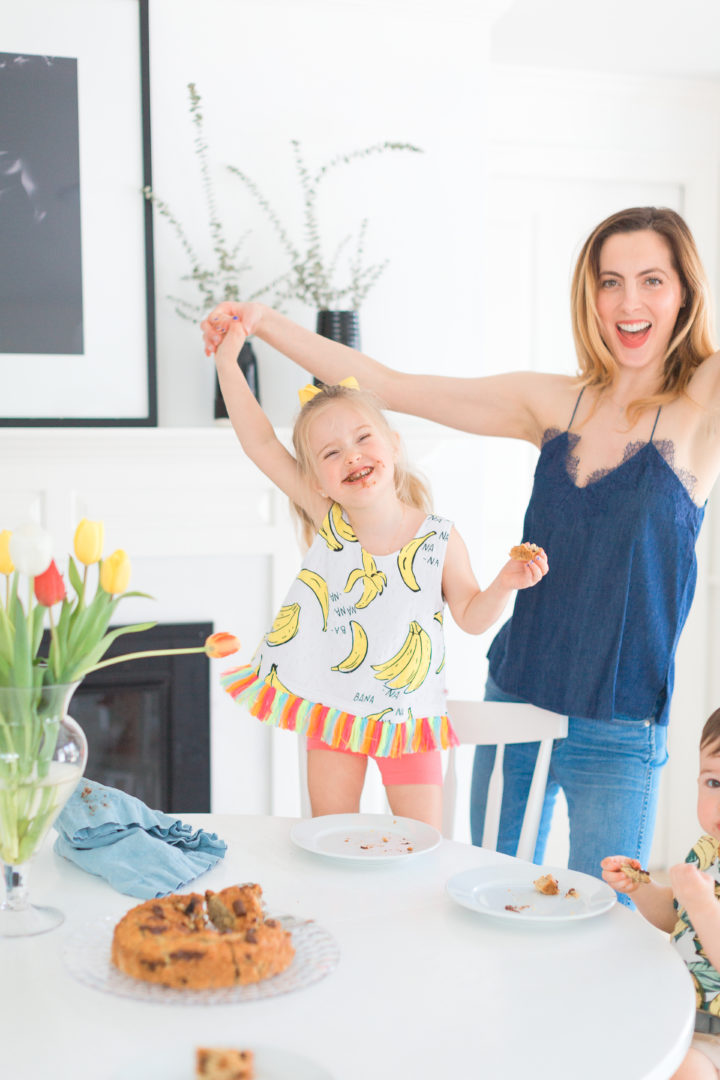 Eva Amurri Martino serves her kids dairy free banana bread