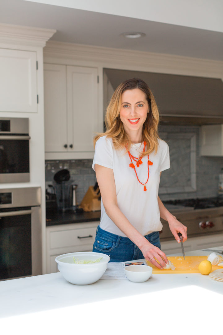 Eva Amurri Martino makes Blue Apron Chorizo Tacos.