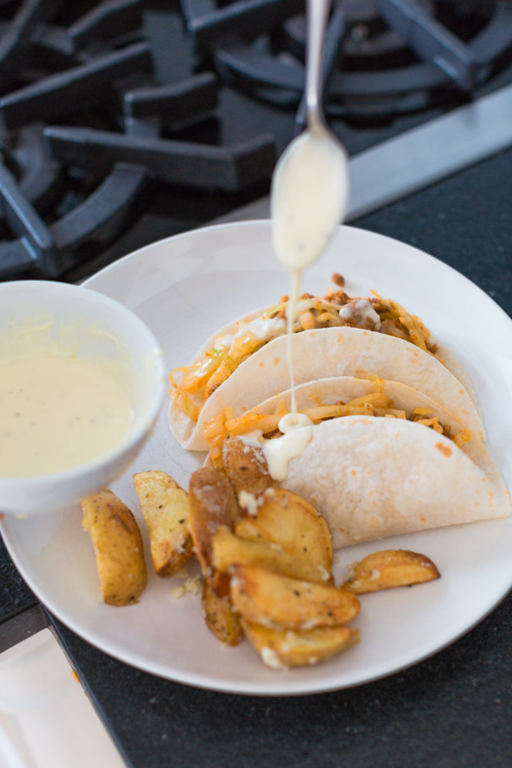 Eva Amurri Martino makes Blue Apron Chorizo Tacos.