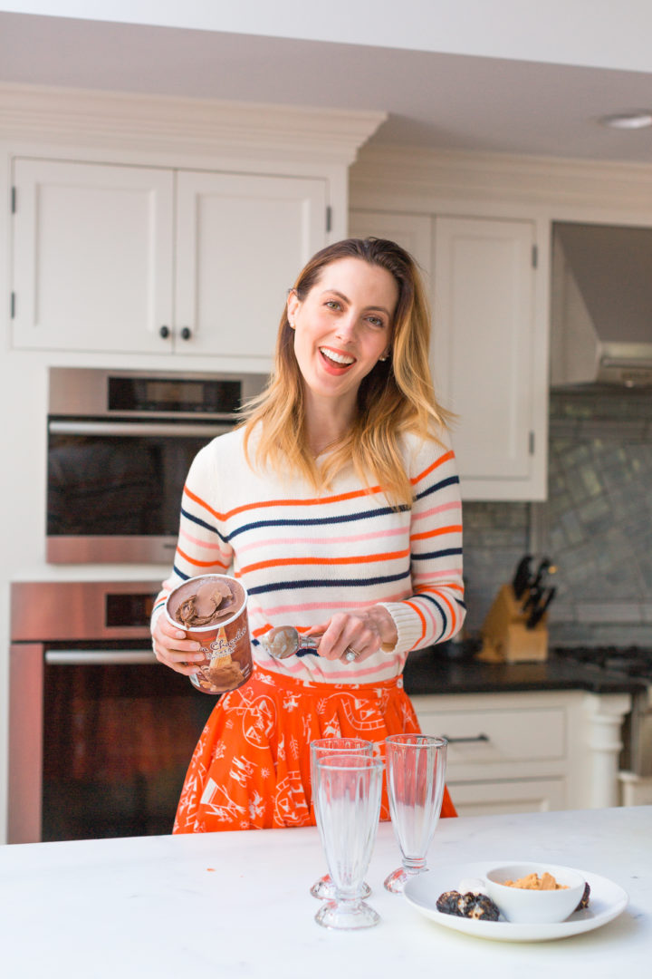 Eva Amurri Martino prepares to make Smores Sundaes at her Connecticut home