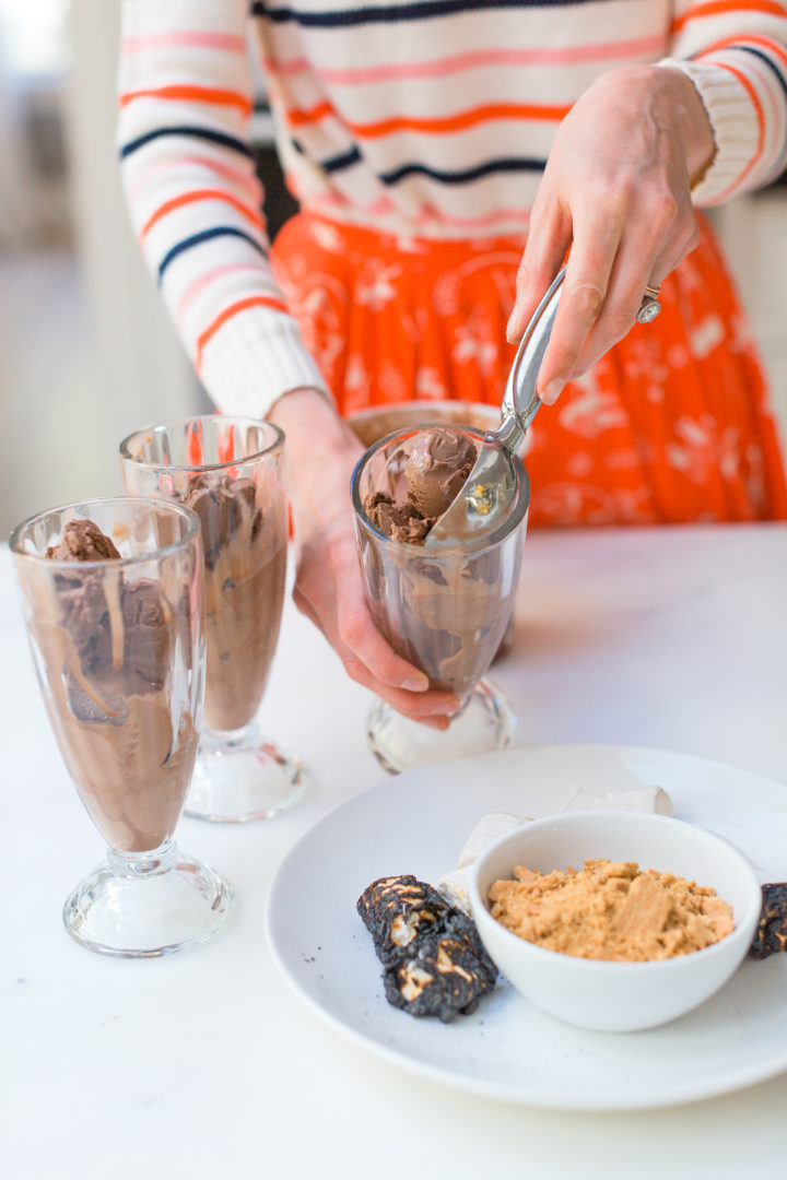 Eva Amurri Martino prepares to make Smores Sundaes at her Connecticut home