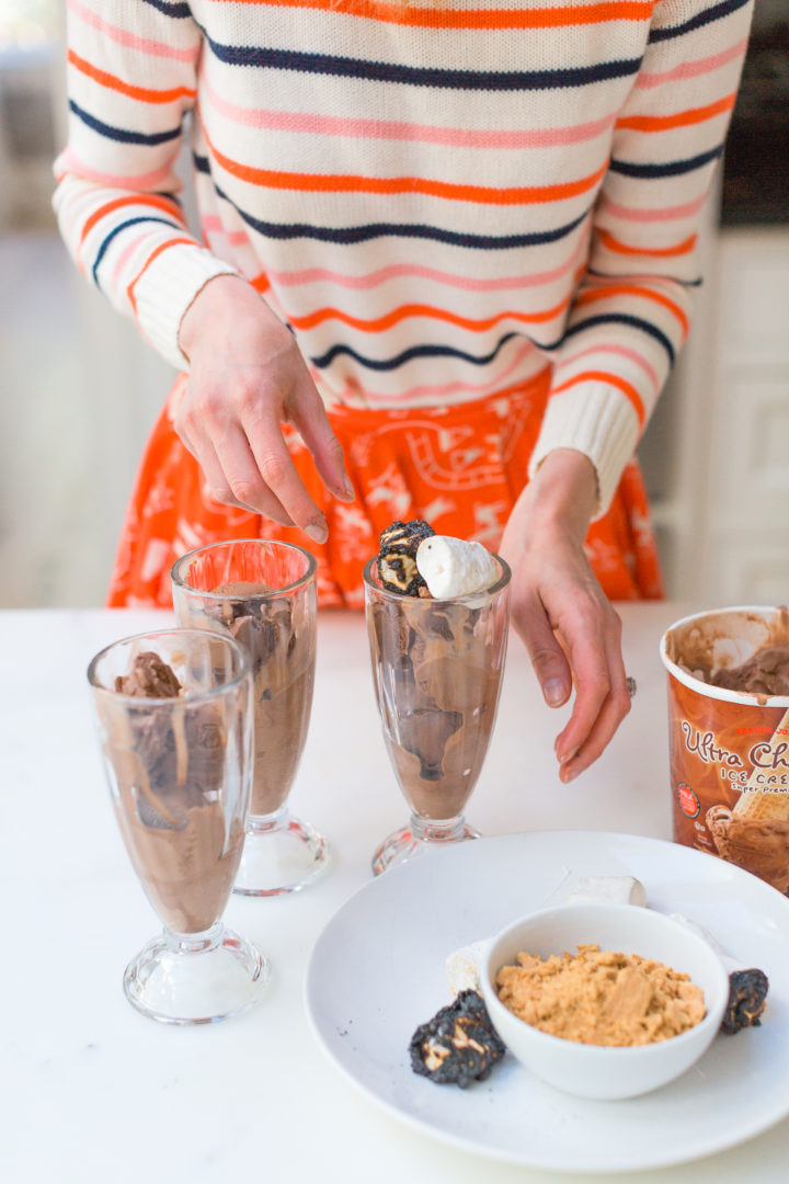 Eva Amurri Martino prepares to make Smores Sundaes at her Connecticut home