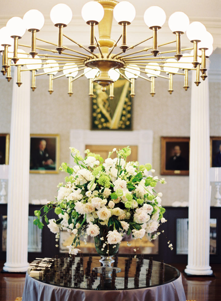 Floral display at Eva Amurri Martino's Charleston wedding