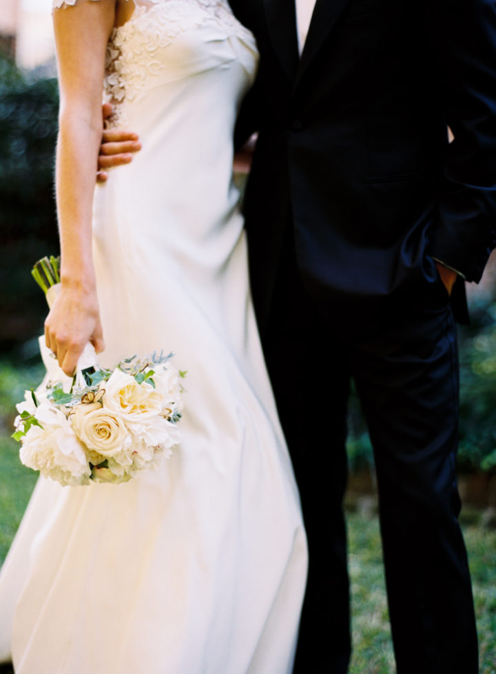 Eva Amurri's blush colored bouquet at her wedding to Kyle Martino