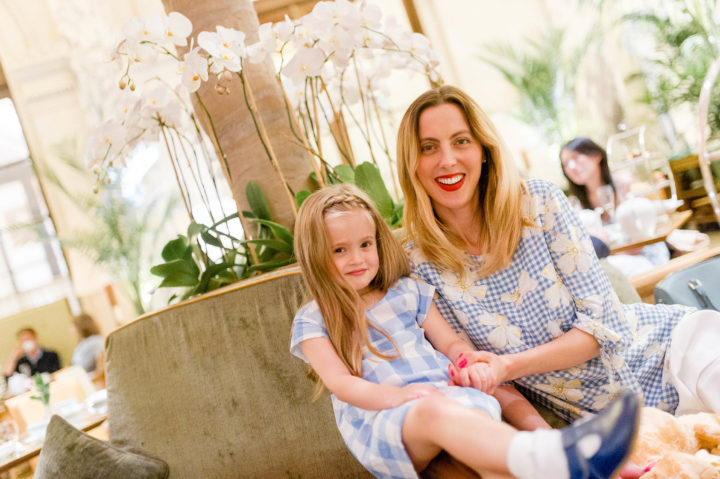 Eva Amurri Martino treats her daughter Marlowe to high tea at the Plaza Hotel in New York City