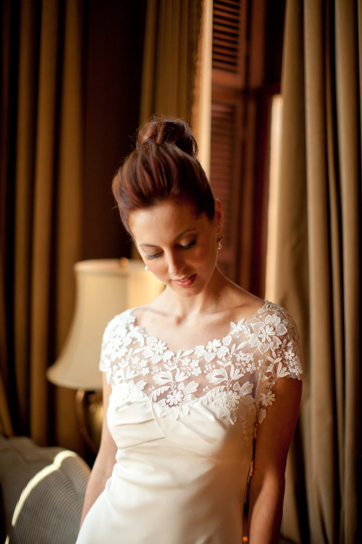 The details on Eva Amurri Martino's ornate Lela Rose dress