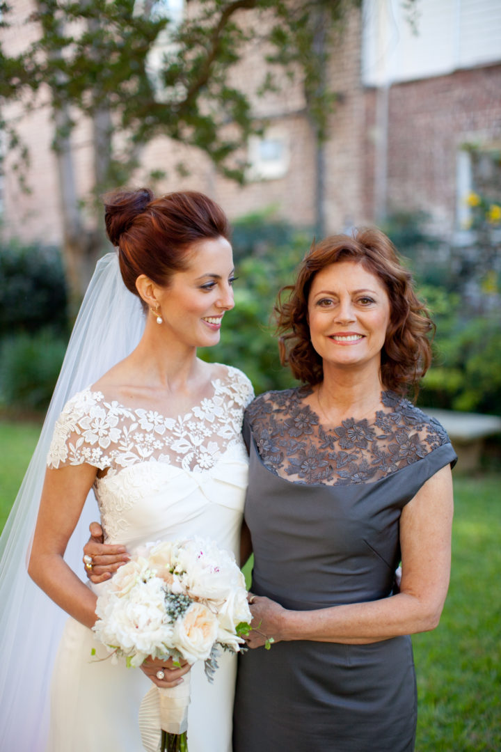 Eva Amurri Martino with her mother Susan Sarandon on her wedding day