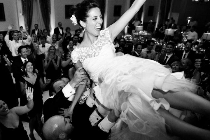 Eva Amurri Martino gets lifted in the air at her Charleston wedding.