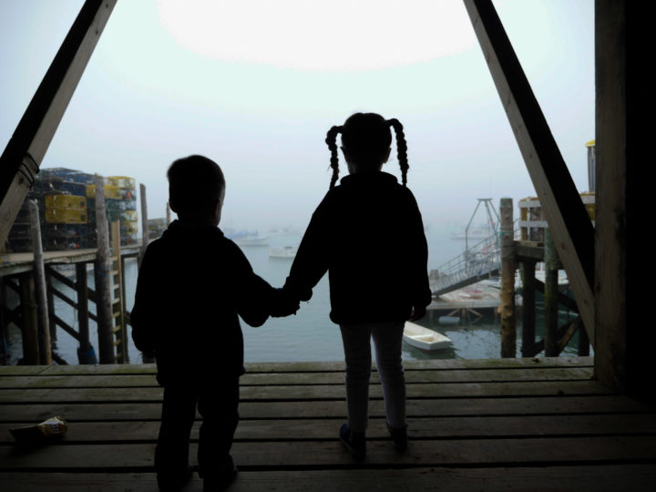 Eva Amurri Martino's kids in Bar Harbor, ME.