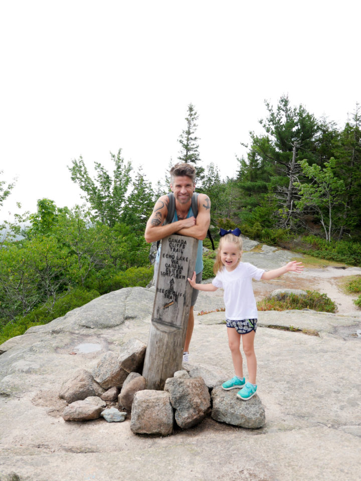 Eva Amurri Martino's husband Kyle and daughter Marlowe in Bar Harbor, ME.