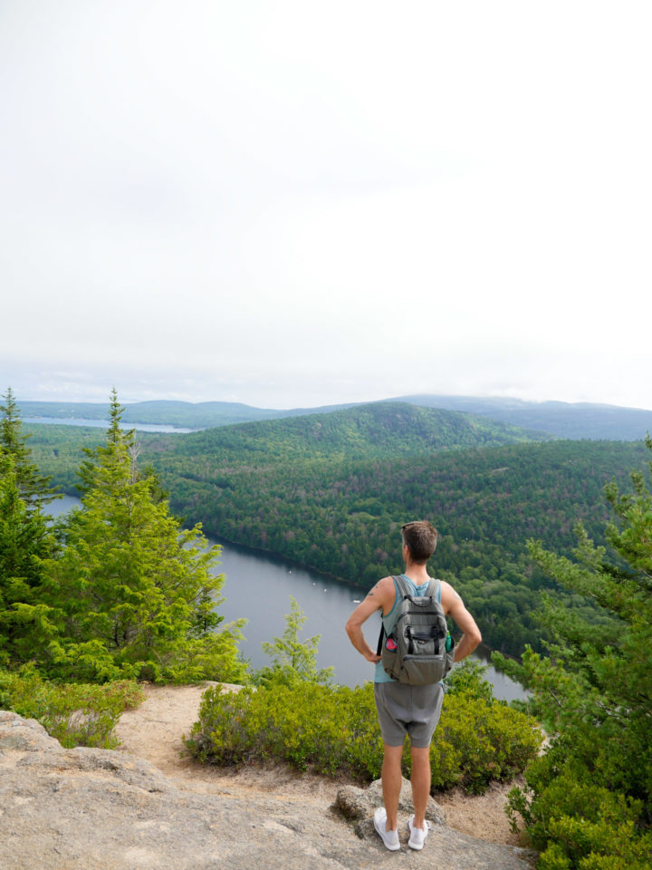 Eva Amurri Martino's husband Kyle on a hike in Bar Harbor, ME.